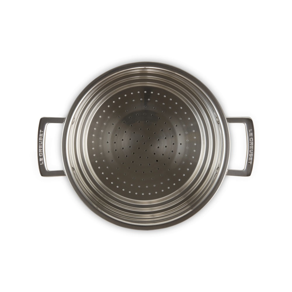 Le Creuset Acciaio Inox Panier de Cuisson à la Vapeur en Acier Inoxydable