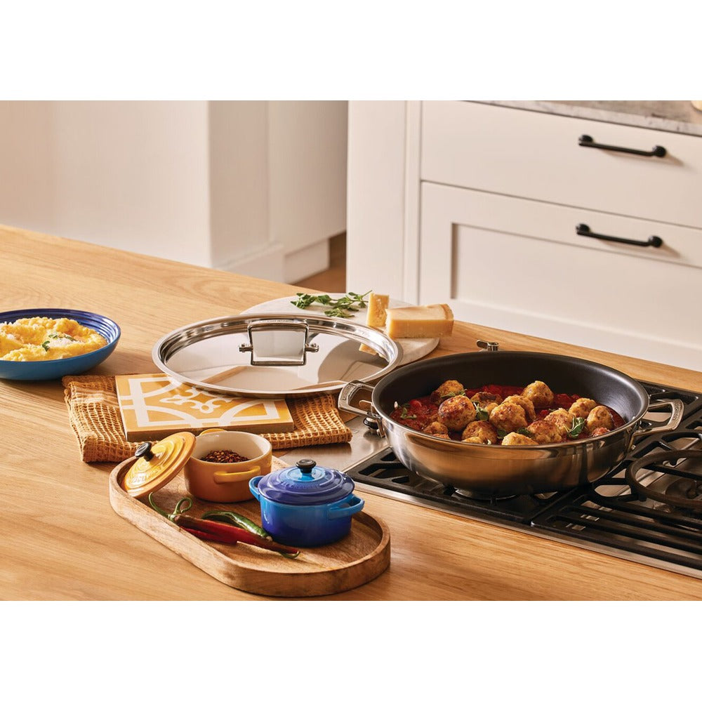 Le Creuset Cacerola Baja Antiadherente En Acero Inoxidable
