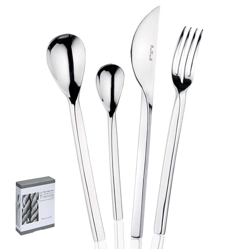 Pintinox Treccia Service De Couverts En Acier Inoxydable Forgé Set 24 Pcs