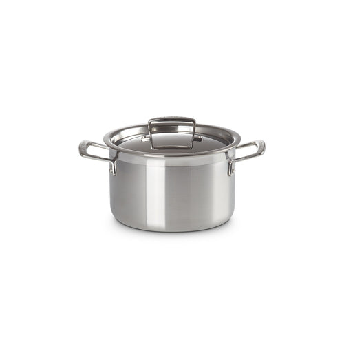 Le Creuset Acciaio Inox cacerola alta con tapa en acero inoxidable
