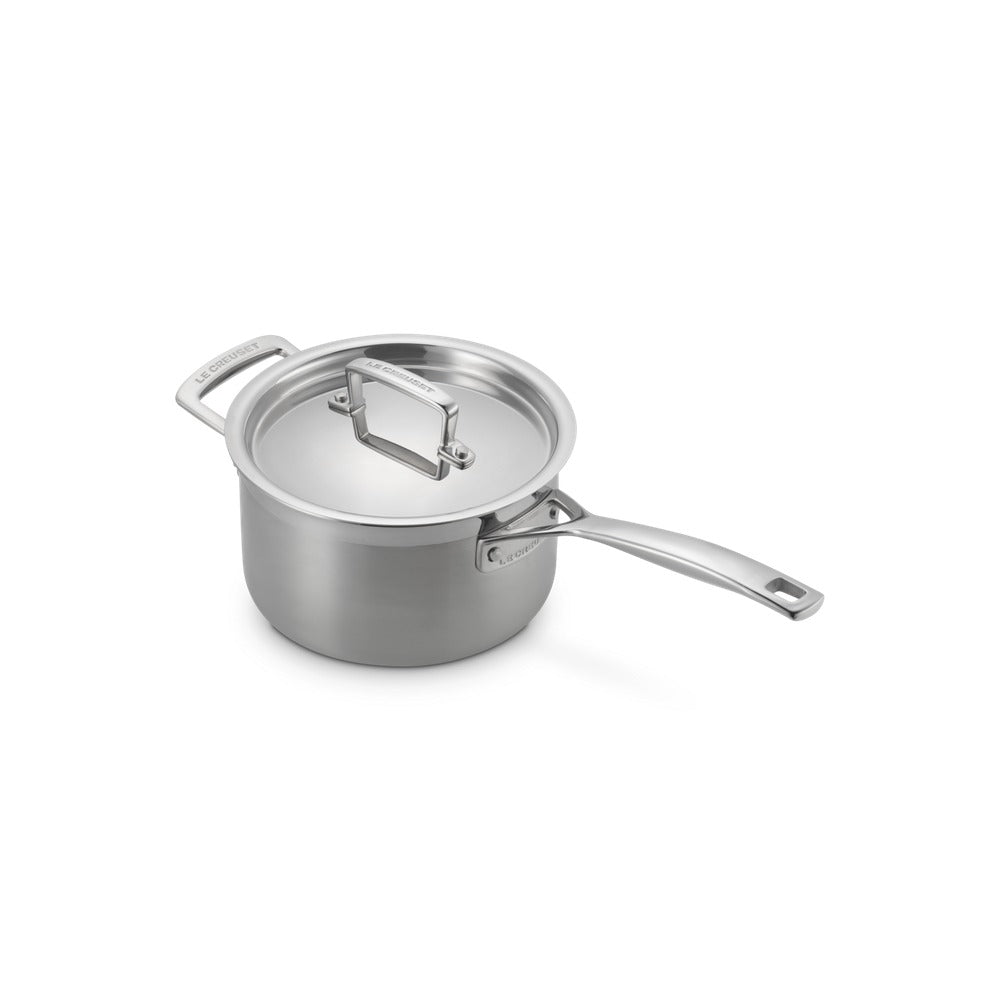 Le Creuset Acciaio Inox Casseruola Con Manico Lungo e Maniglia In Acciaio Inox