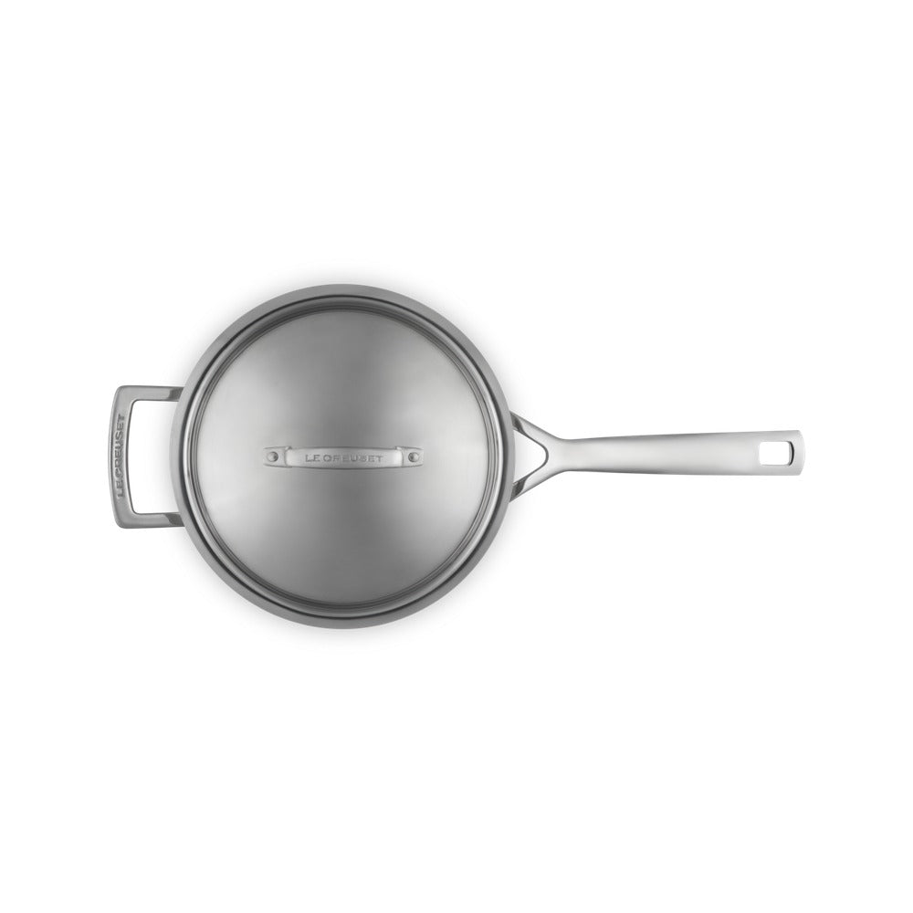 Le Creuset Acciaio Inox Casseruola Con Manico Lungo e Maniglia In Acciaio Inox