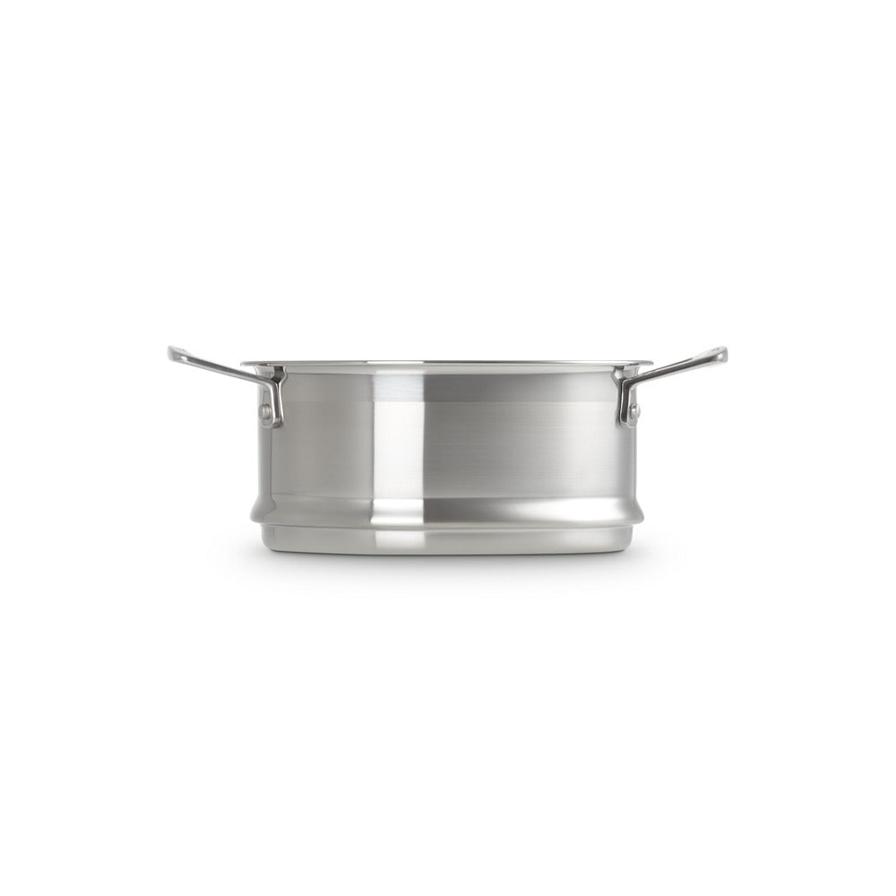 20 cm - Le Creuset Cestillo de cocción al vapor con asas de acero inoxidable