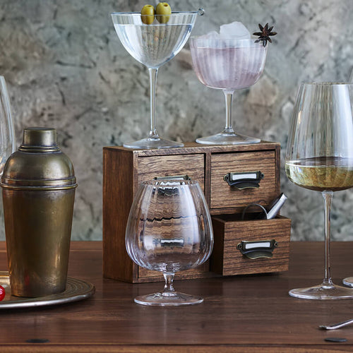 46 5 Cl Bormioli Luigi Speakeasies Bierglas aus Glas Set mit 6 Teilen