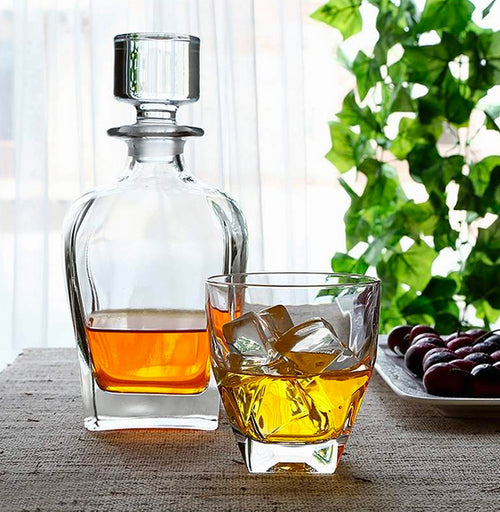Rcr Diamante Set Whisky En Vidrio Set 7 Pz