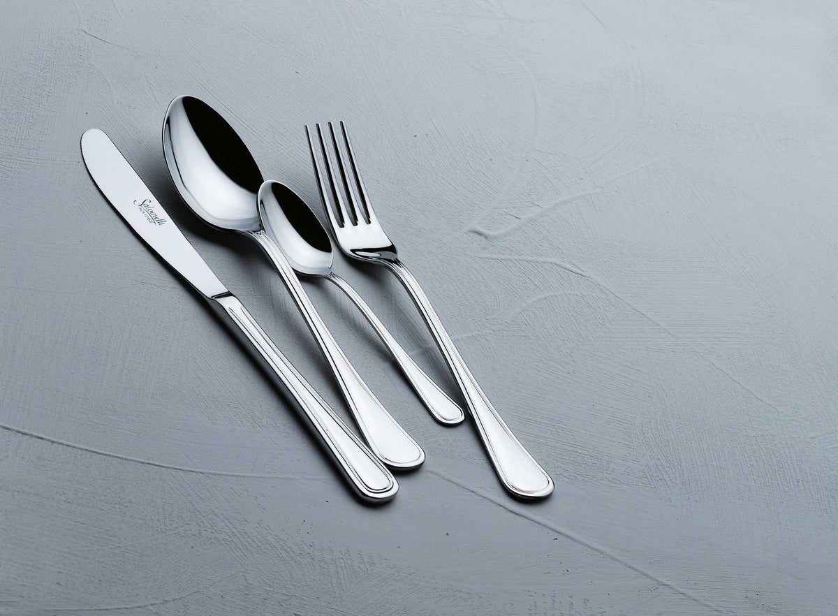 Salvinelli Atlantide Servizio Posate In Acciaio Inox Set 24 Pz