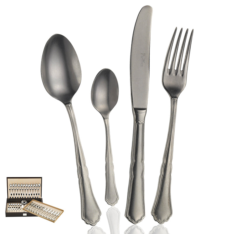 Pintinox Settecento servicio de cubiertos de acero inoxidable Set de 75 pz