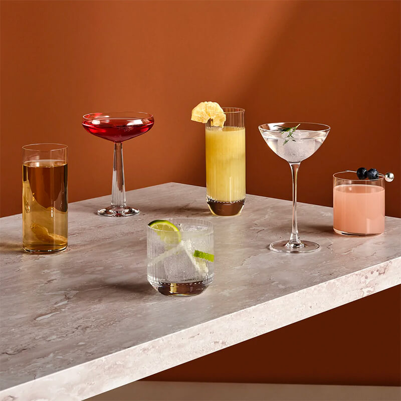 32 Cl Nude Big Top Verre à whisky en verre Set de 6 pièces