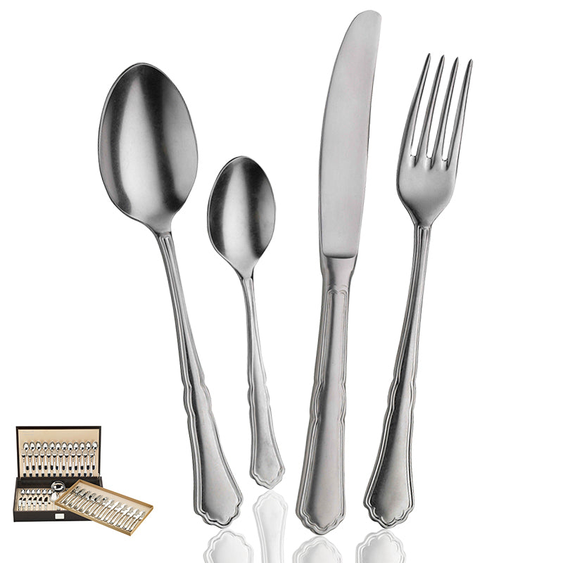 Pintinox Settecento servicio de cubiertos de acero inoxidable Set de 75 pz