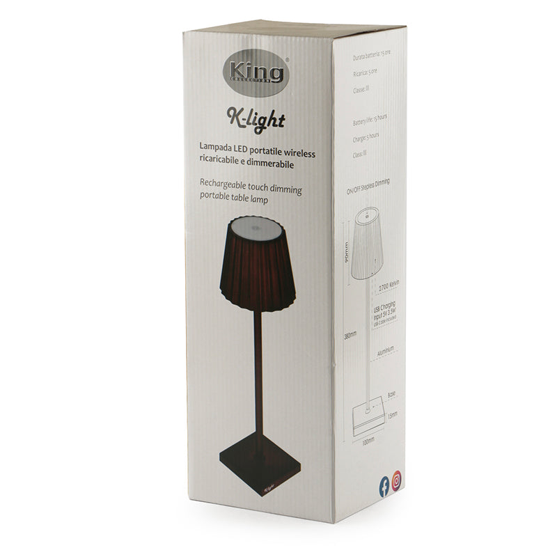 38 Cm K Light Lámpara De Mesa De Aluminio