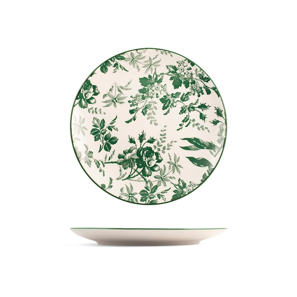 27 cm - H&H Margaret Plat Bord In Porselein - Set 6 stuks
