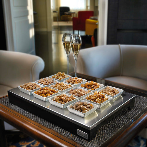 Pintinox Buffet Expositor En Acero Inoxidable Porcelana