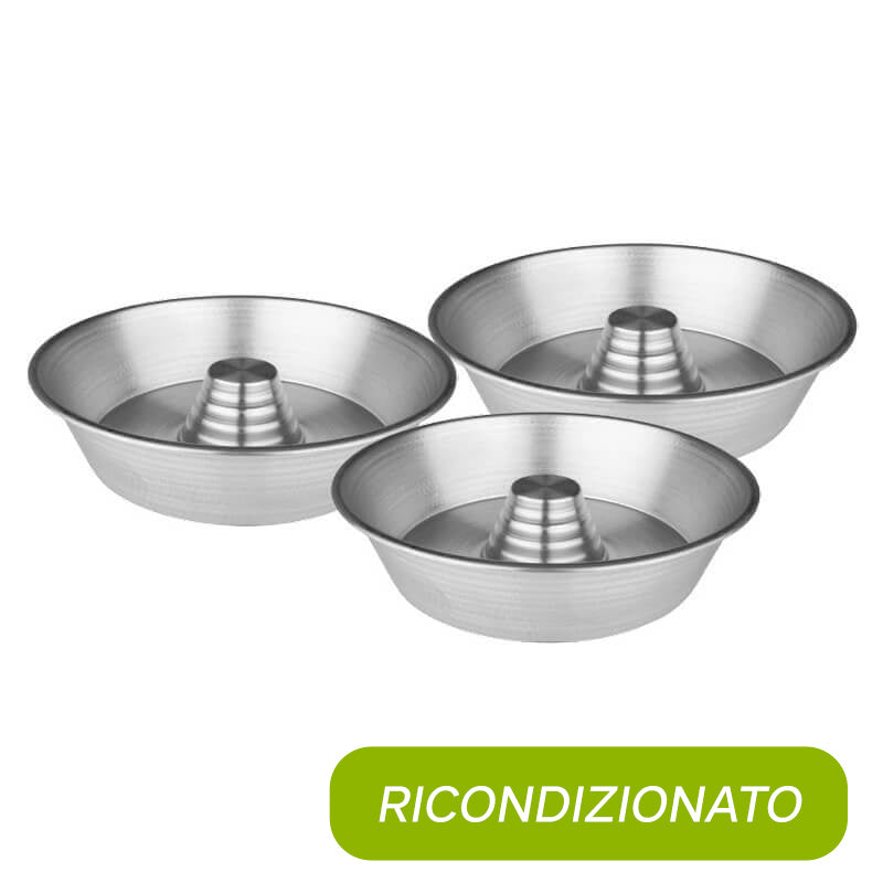 Pentalux Tris Stampi Fornoper Ciambelle In Alluminio Ricondizionate Grado A Set 3 Pz