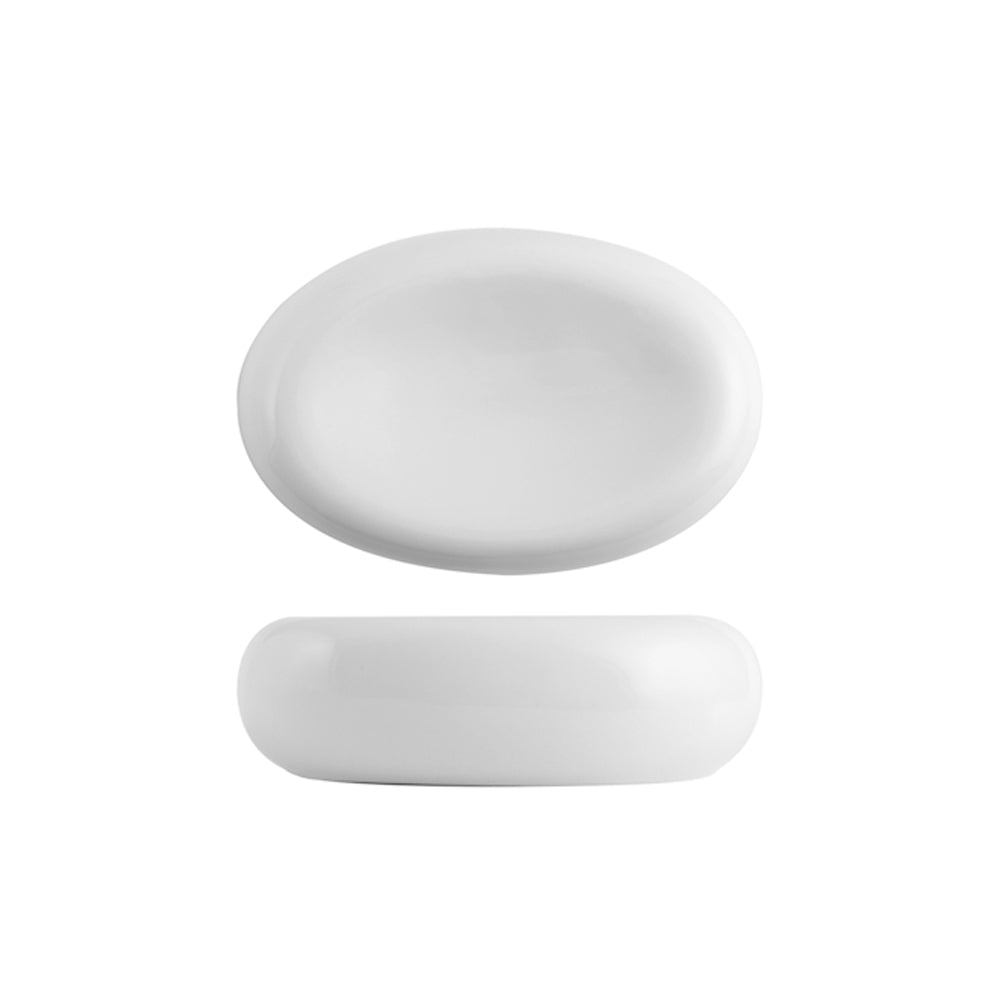 15x10 cm - H&H Cloud Ovaal Presentatiebord In Porselein Set 4 St