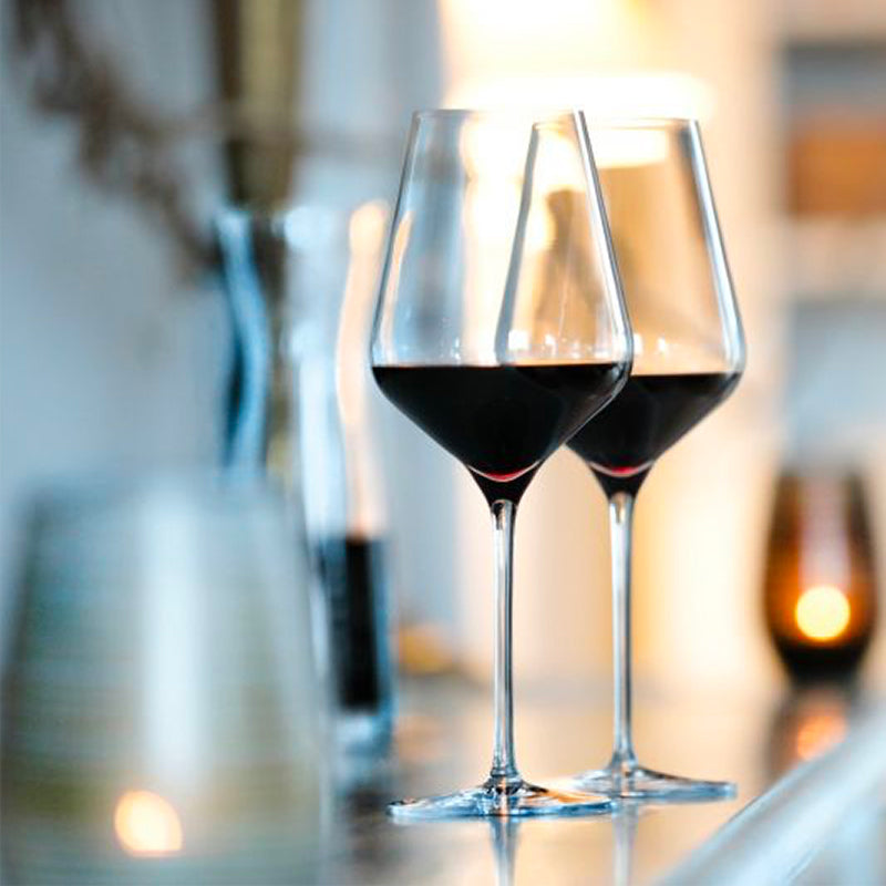 56 8 Cl Stolzle Lausitz Quatrophil Verre à Vin Rouge en Verre - Lot de 6 Pièces