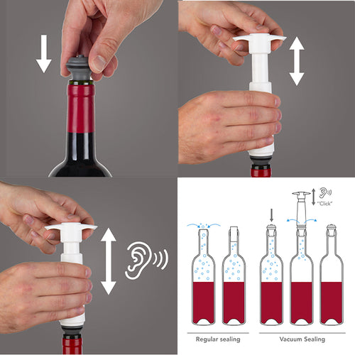 Vacu Vin Wine Saver Pompe Conserve Vin