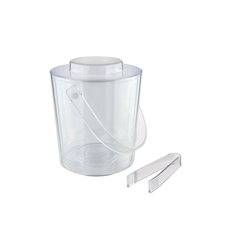 18 X H 19 Cm Ilsa Crystal Thermal Bucket and Tongs In SAN