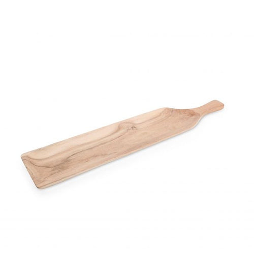 50X10 Cm Wood And Food Rechteckiges Tablett mit Henkel aus Holz