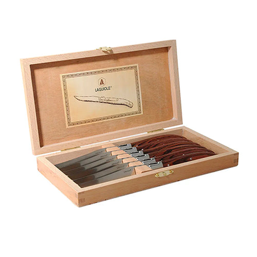 Laguiole Steakmesser Aus Edelstahl Pakkawood Set 6 Stück