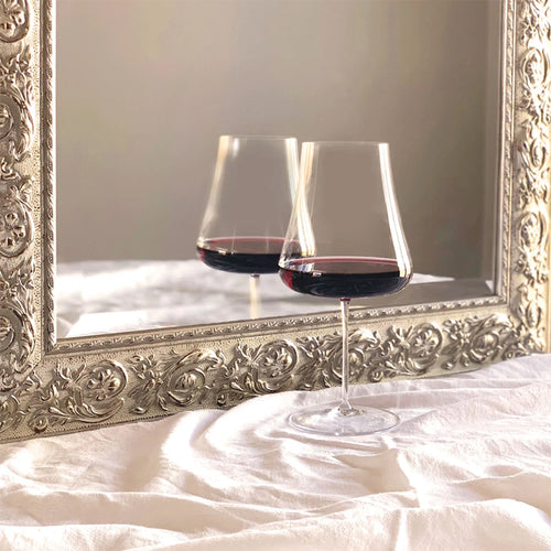 1 Litro Nude Steam Zero Verre à vin rouge en verre Set de 2 pièces