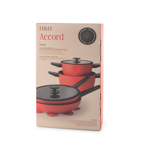 H&H Accord Batterie de casseroles Set de 7 pz