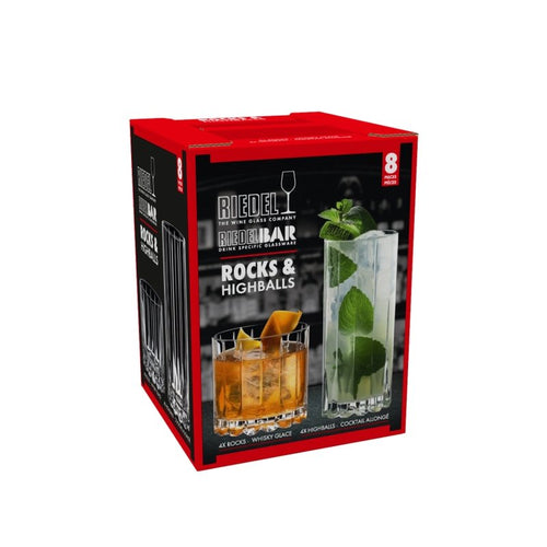 Riedel Rock And Highball Drankglas In Glas Set 8 St