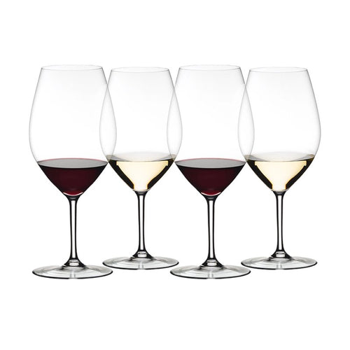 99 5 Cl Riedel Wine Friendly Verre à Vin Rouge En Verre Set de 4 Pcs
