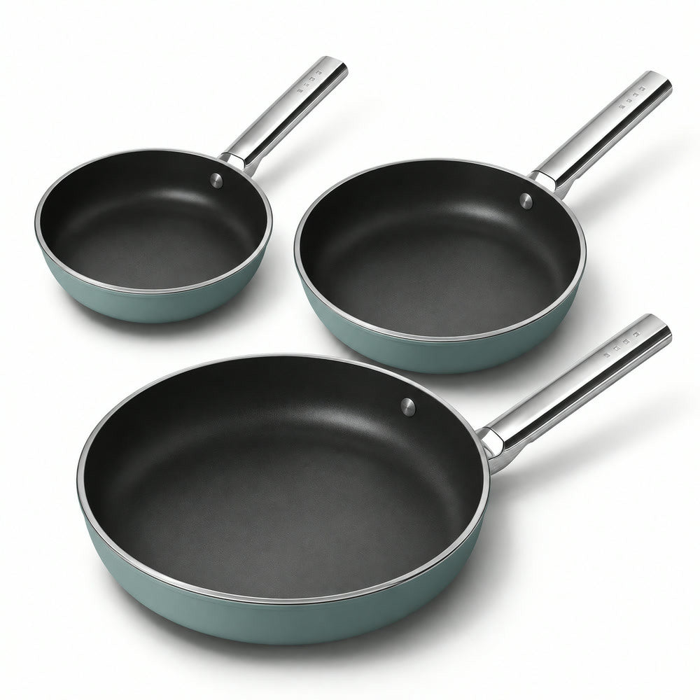 20-24-28 cm - Cookware Set Lage Koekenpannen van Aluminium met Keramische Coating - Set van 3