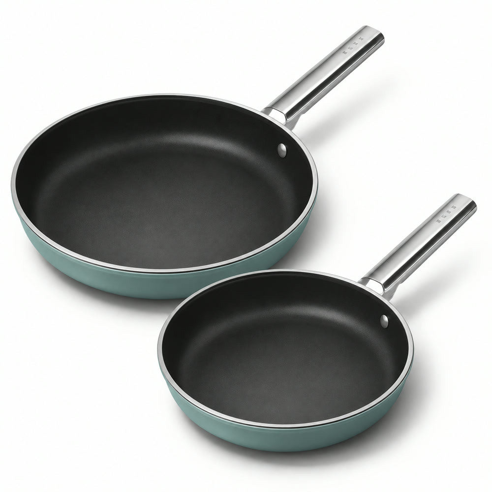 24-28 cm - Cookware Set Lage Koekenpannen van Aluminium met Keramische Coating - Set van 2