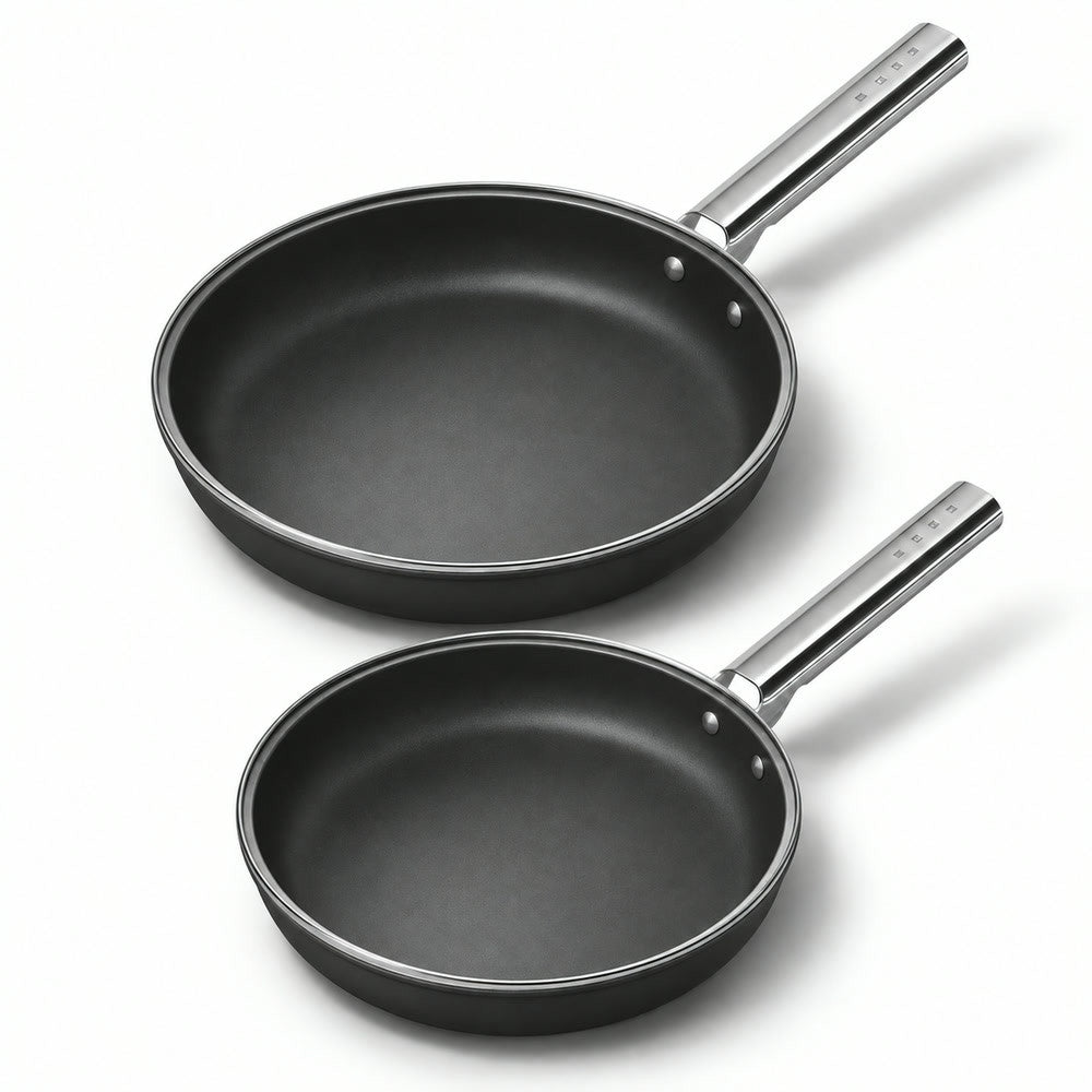 24-28 cm - Cookware Set Lage Koekenpannen van Aluminium met Keramische Coating - Set van 2