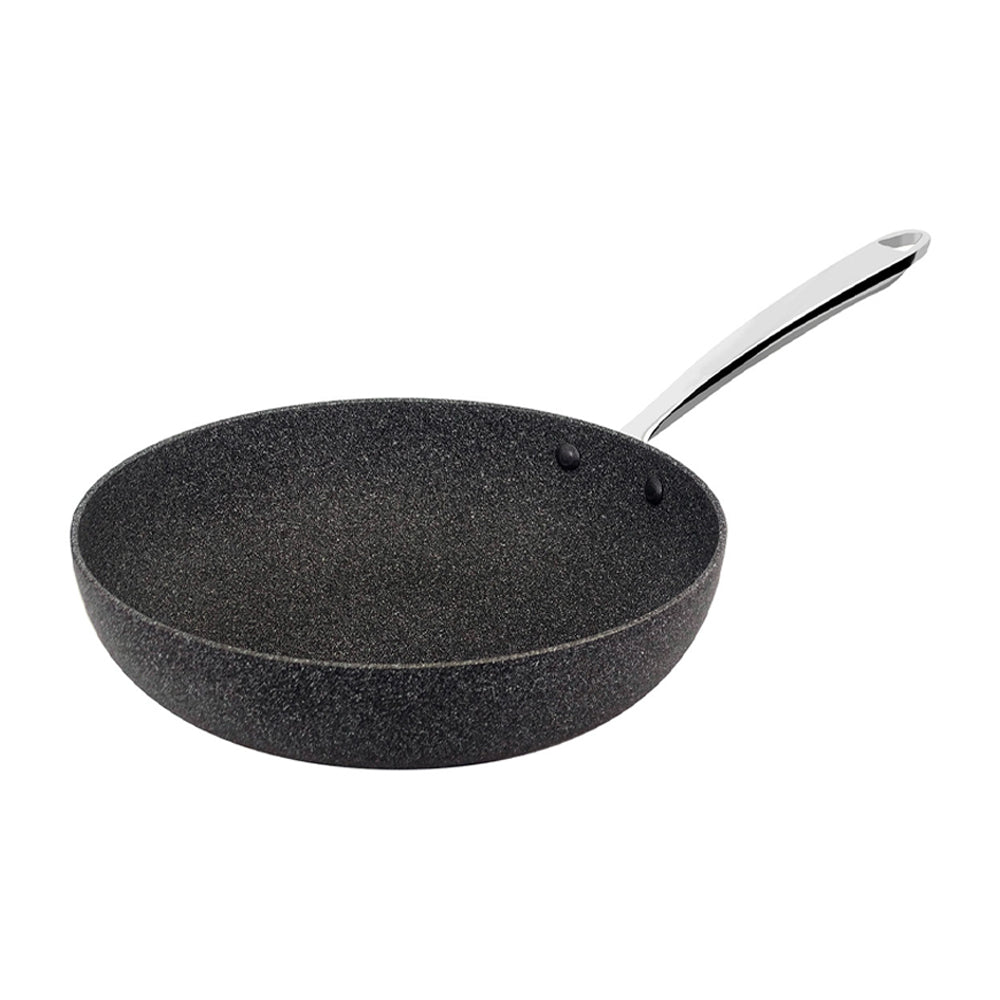 Agnelli Sharkskin 3mm Poêle haute évasée antiadhésive avec manche 1907 inox