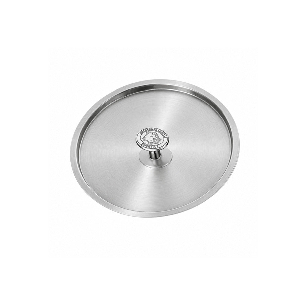 Alu-Inox 3-Laags Deksel van Aluminium met Knop in Roestvrij Staal