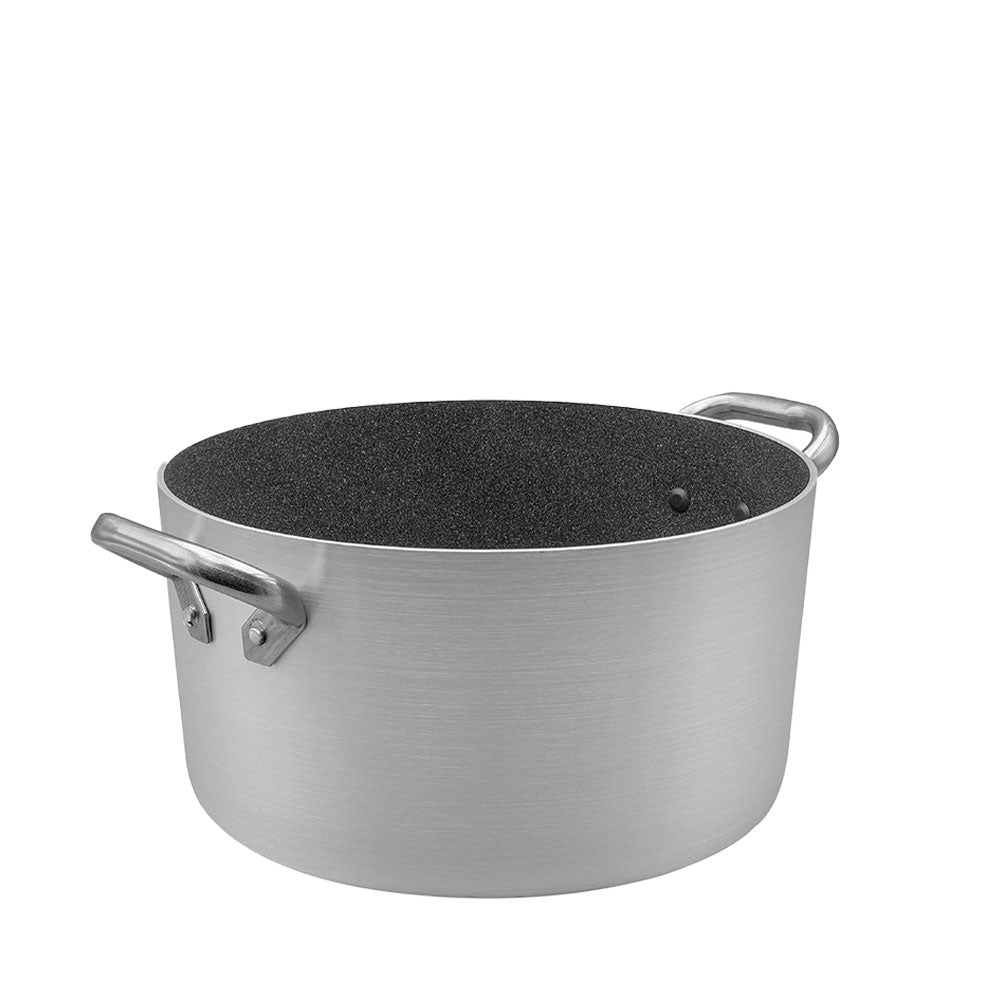Agnelli SharkSkin Cacerola Alta En Aluminio Antiadherente Con 2 Asas En Acero Inoxidable