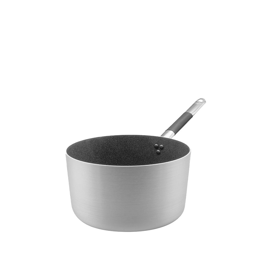Agnelli SharkSkin Cacerola Alta en Aluminio Antiadherente con Mango Cool de Acero Inoxidable