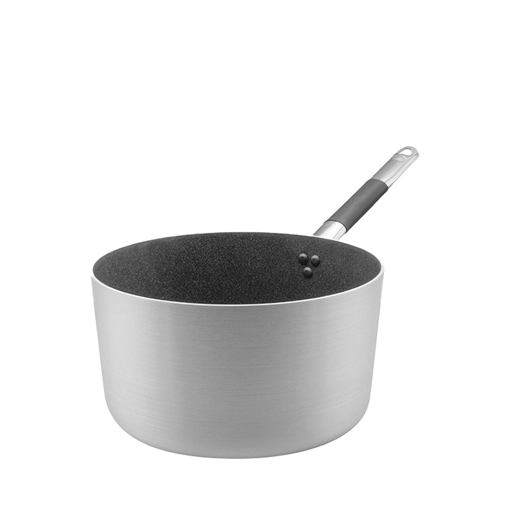 Agnelli SharkSkin Cacerola Alta en Aluminio Antiadherente con Mango Cool de Acero Inoxidable