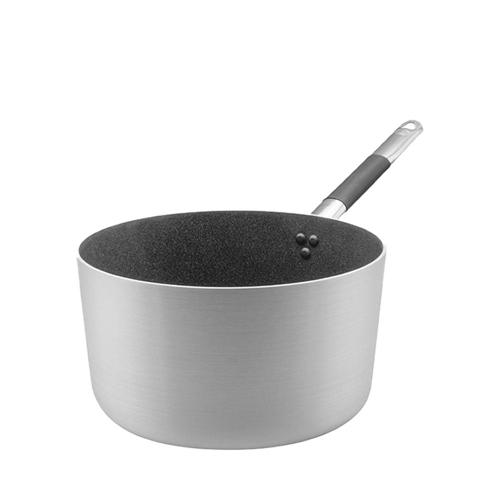 Agnelli SharkSkin Cacerola Alta en Aluminio Antiadherente con Mango Cool de Acero Inoxidable