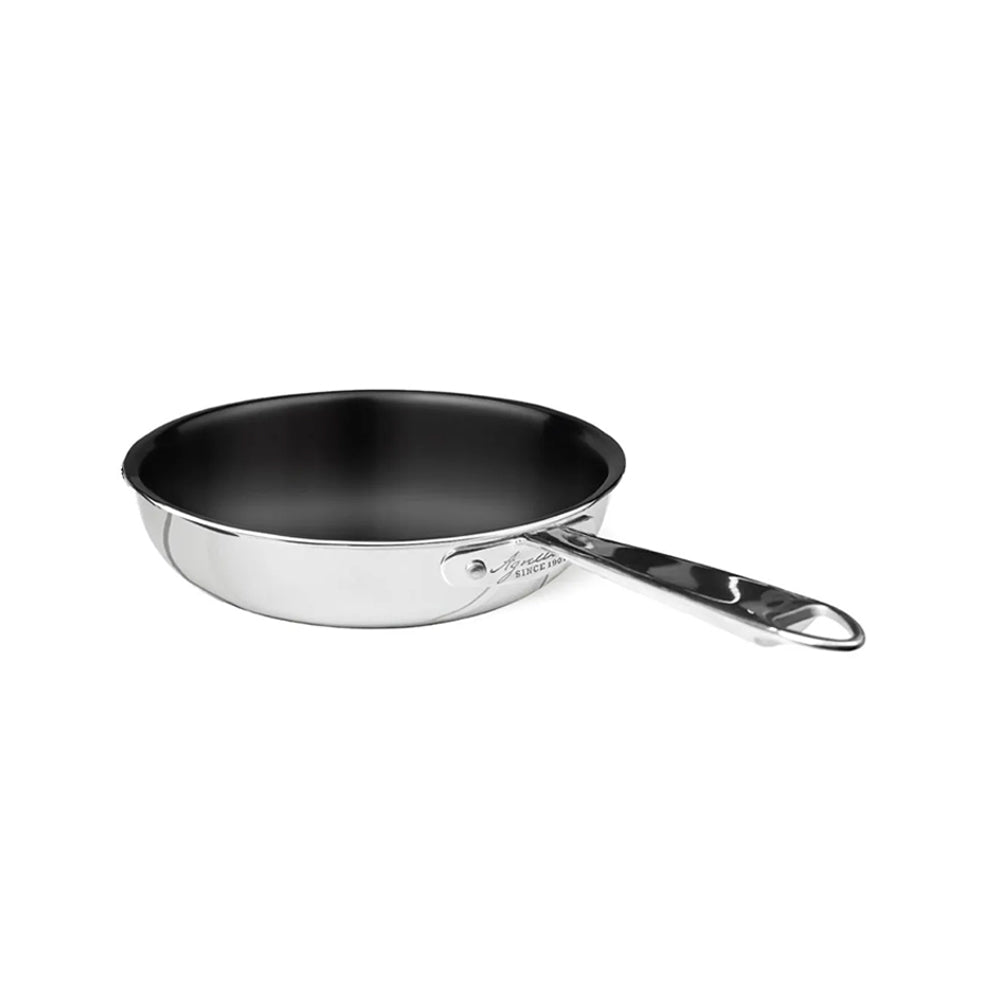 Agnelli Non-Stick Alu-Inox Sartén Alta Acampanada Antiadherente en Aluminio con Mango de Acero Inoxidable