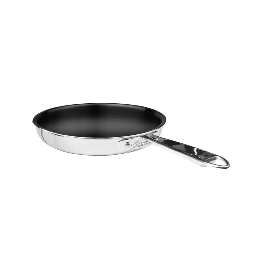 Agnelli Non-Stick Alu-Inox Sartén Baja con Antiadherente Sharkskin en Aluminio con Mango de Acero Inoxidable
