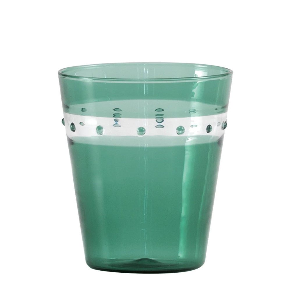 30 cl - Zafferano A Pallini vaso tumbler de agua hecho a mano de vidrio borosilicato - Set de 4 pz