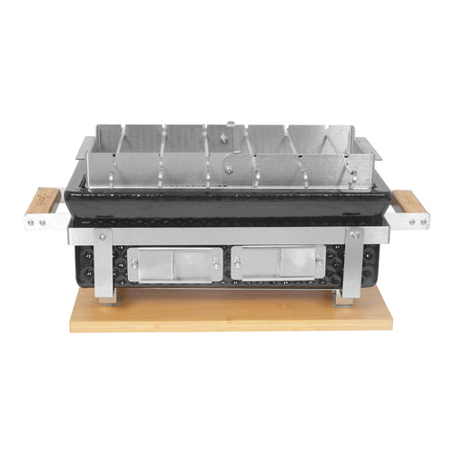 Agnelli Hibachi BBPro Barbecue da Tavolo Compatto Rettangolare