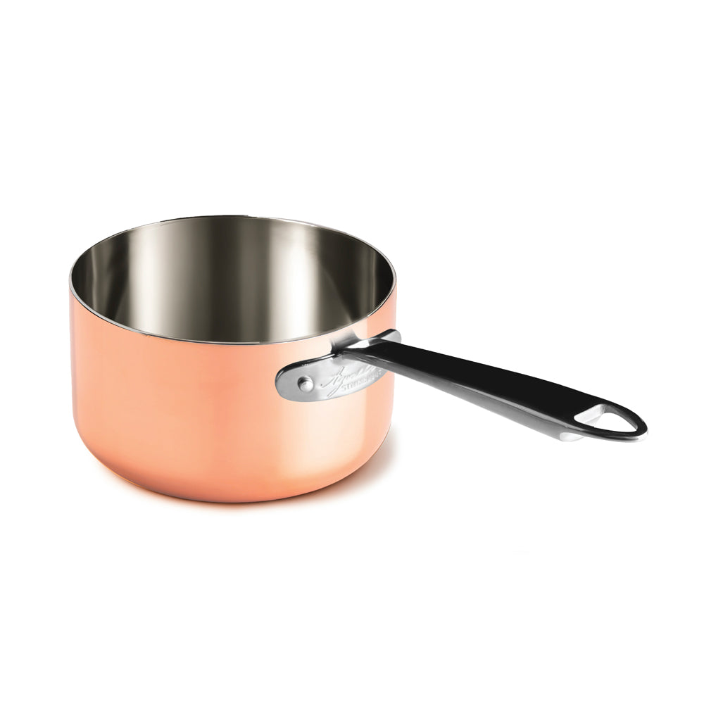 Agnelli Copper4 Casseruola Alta Induzione Con Manico