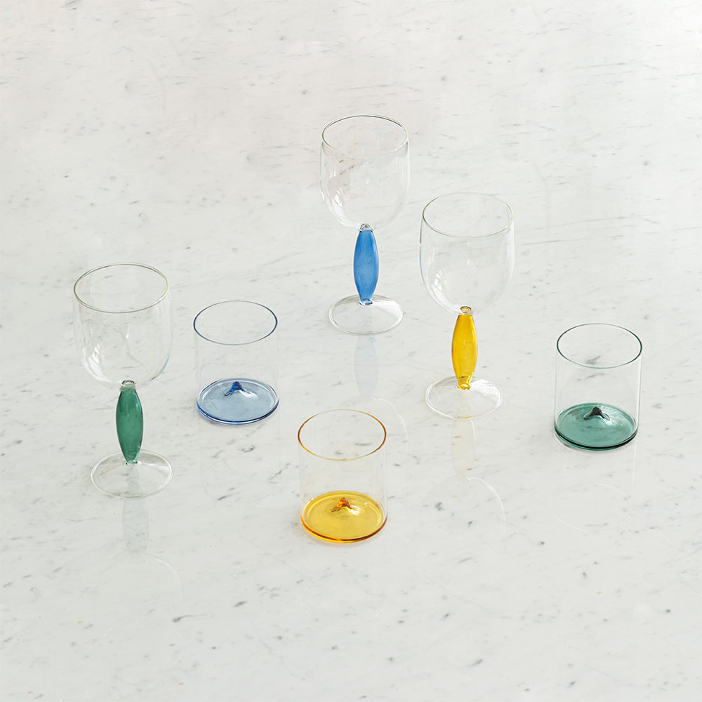 27 cl - Zafferano Dorici copa de vino blanco en vidrio - set 4 piezas
