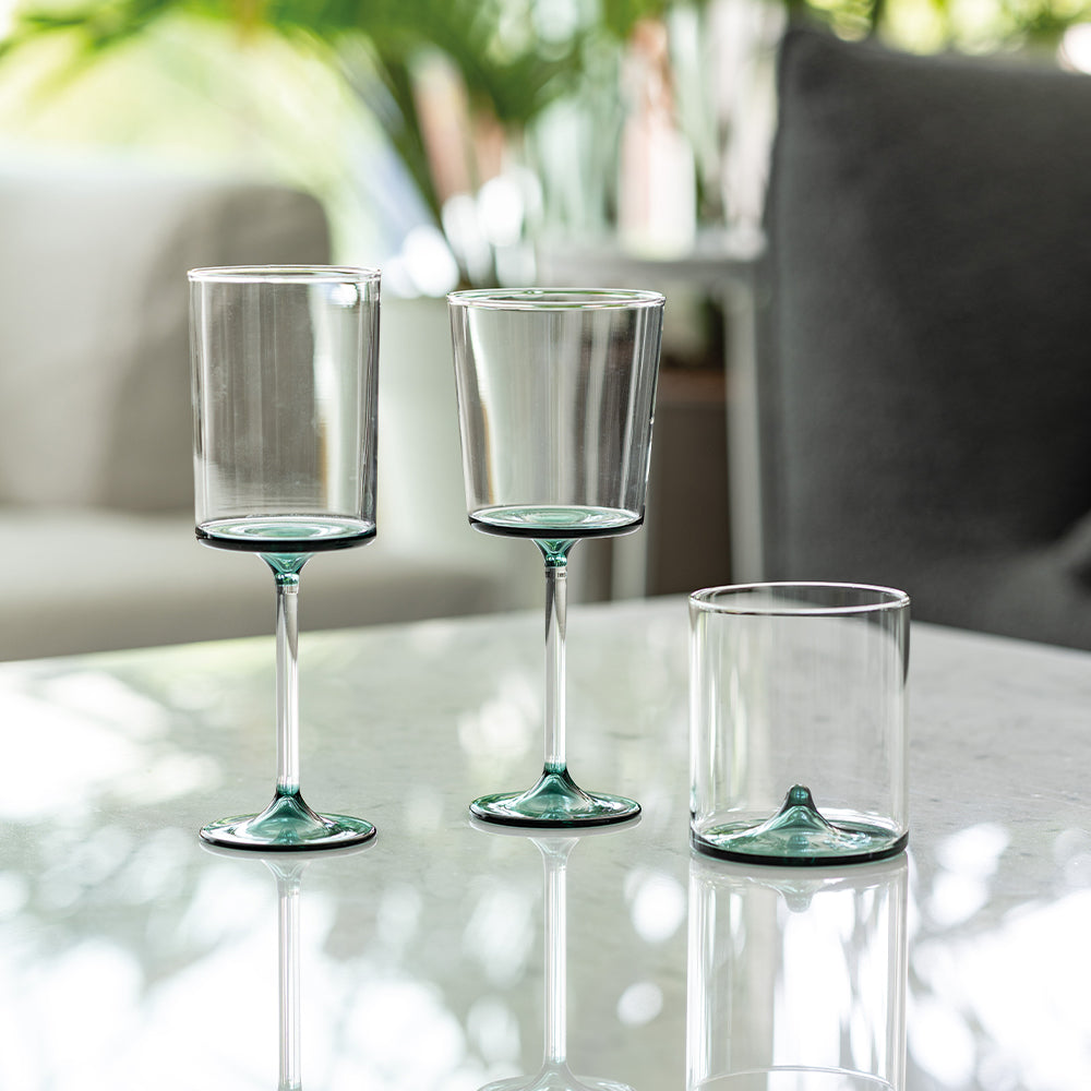 31 cl - Zafferano Discobolo Copa Vino Blanco En Vidrio Set de 4 Piezas