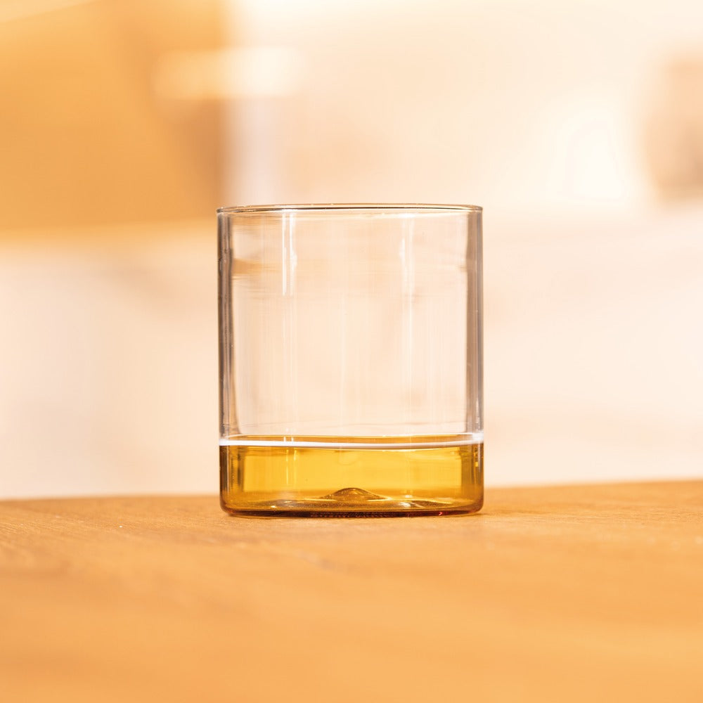 44 cl - Zafferano Filo Bianco Verre tumbler à eau en verre borosilicaté Set de 4 pz