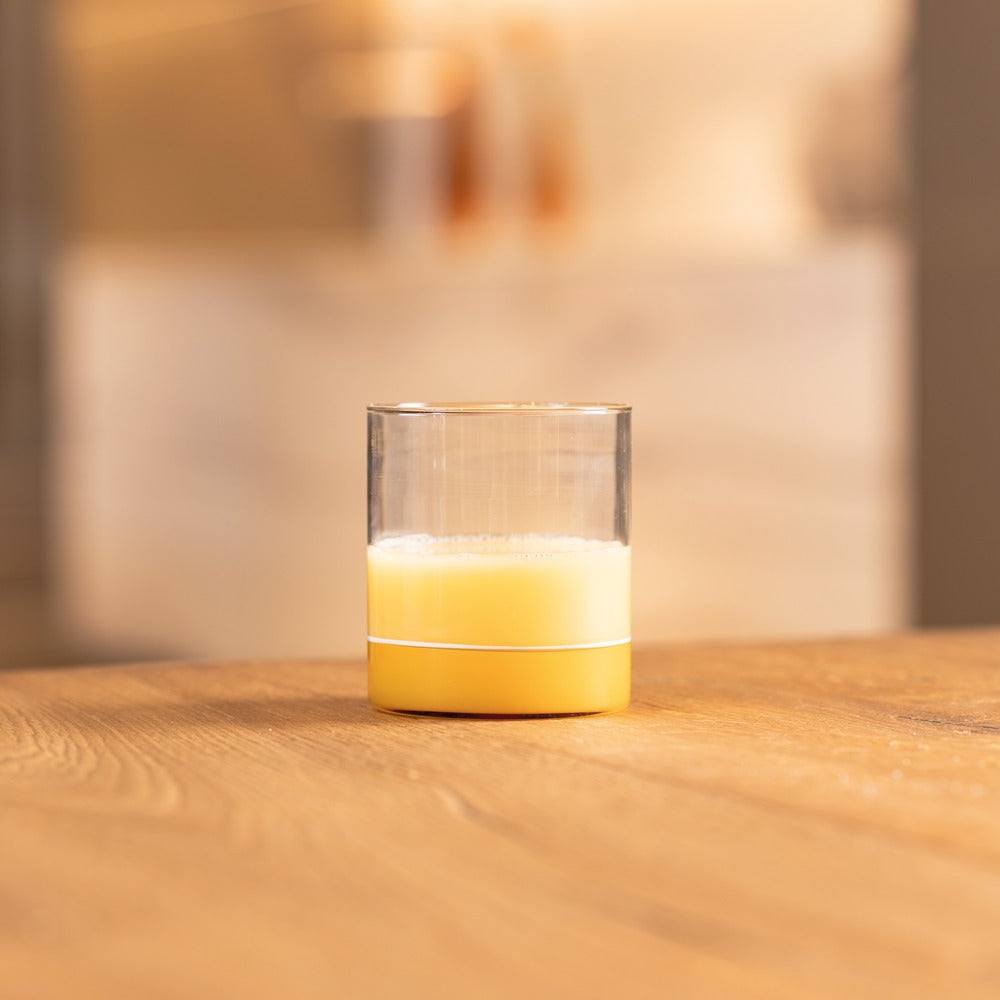 44 cl - Zafferano Filo Bianco Verre tumbler à eau en verre borosilicaté Set de 4 pz