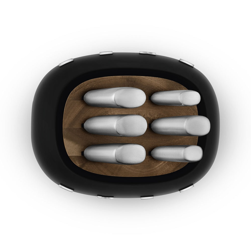 Smeg 50's Style Messerblock mit Messern - Set 6 Teile
