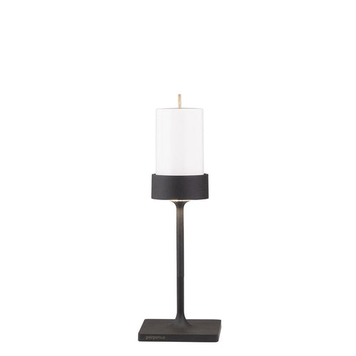 8.7 x H.25.6 cm - Zafferano Perpetua Mini lampe de table dimmable en aluminium