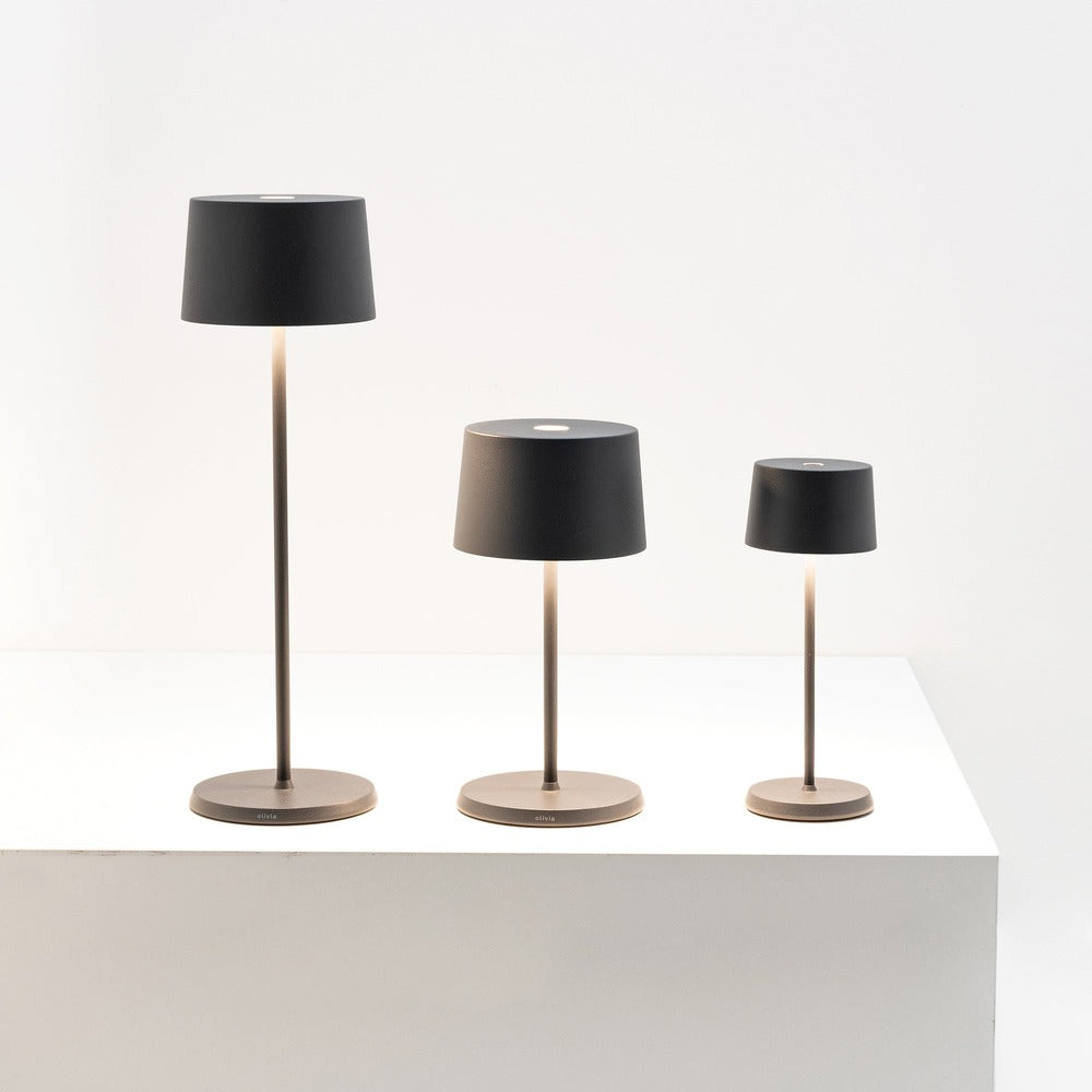 20 cm - Zafferano Olivia Micro Lampada Da Tavolo Dimmerabile