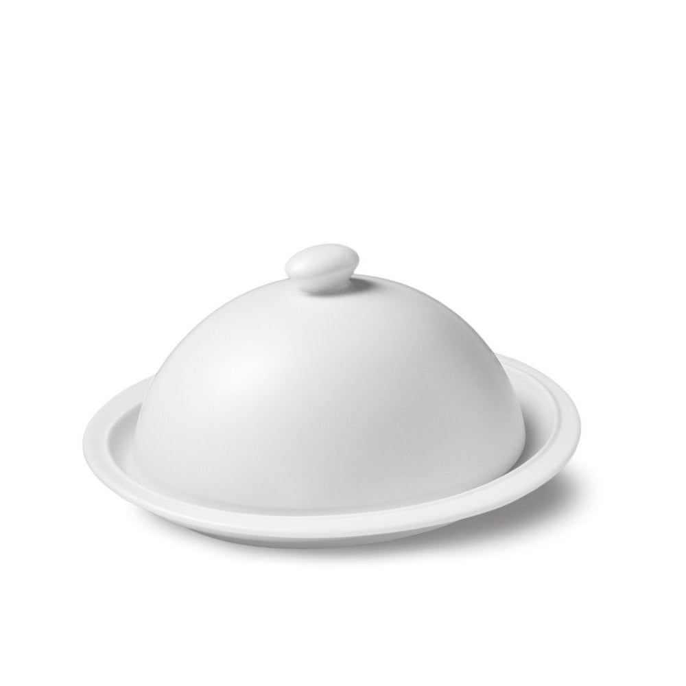 13.5x12 cm - Le Coq Parthenon Plato Hondo con Cloche En Porcelana Set 4 Piezas