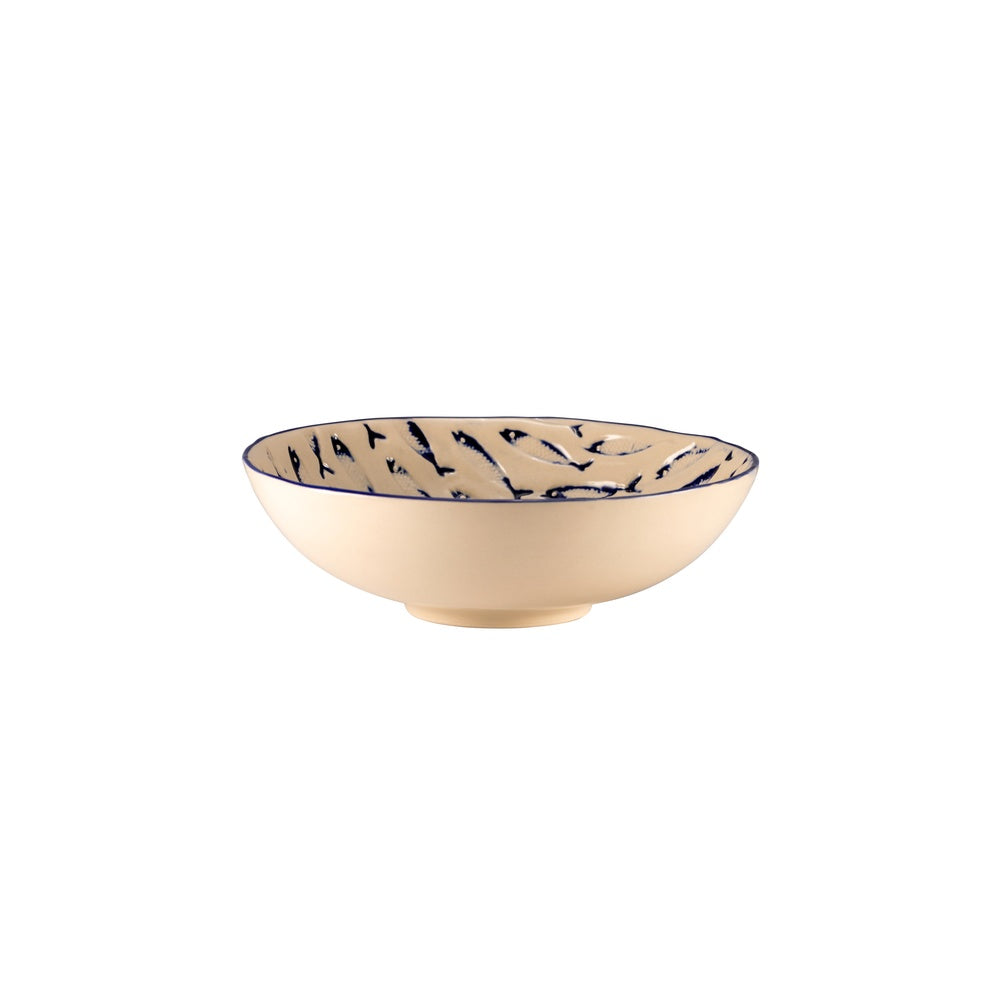19 cm - Le Coq Thalassios coupe ronde en grès set de 6